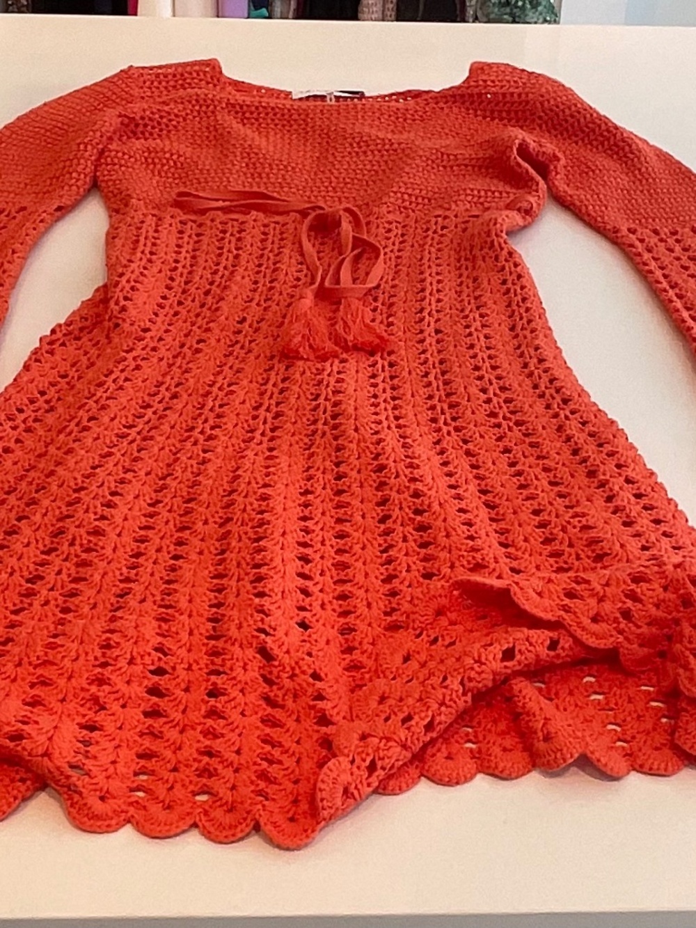 TRINA TRURK CROCHET DRESS